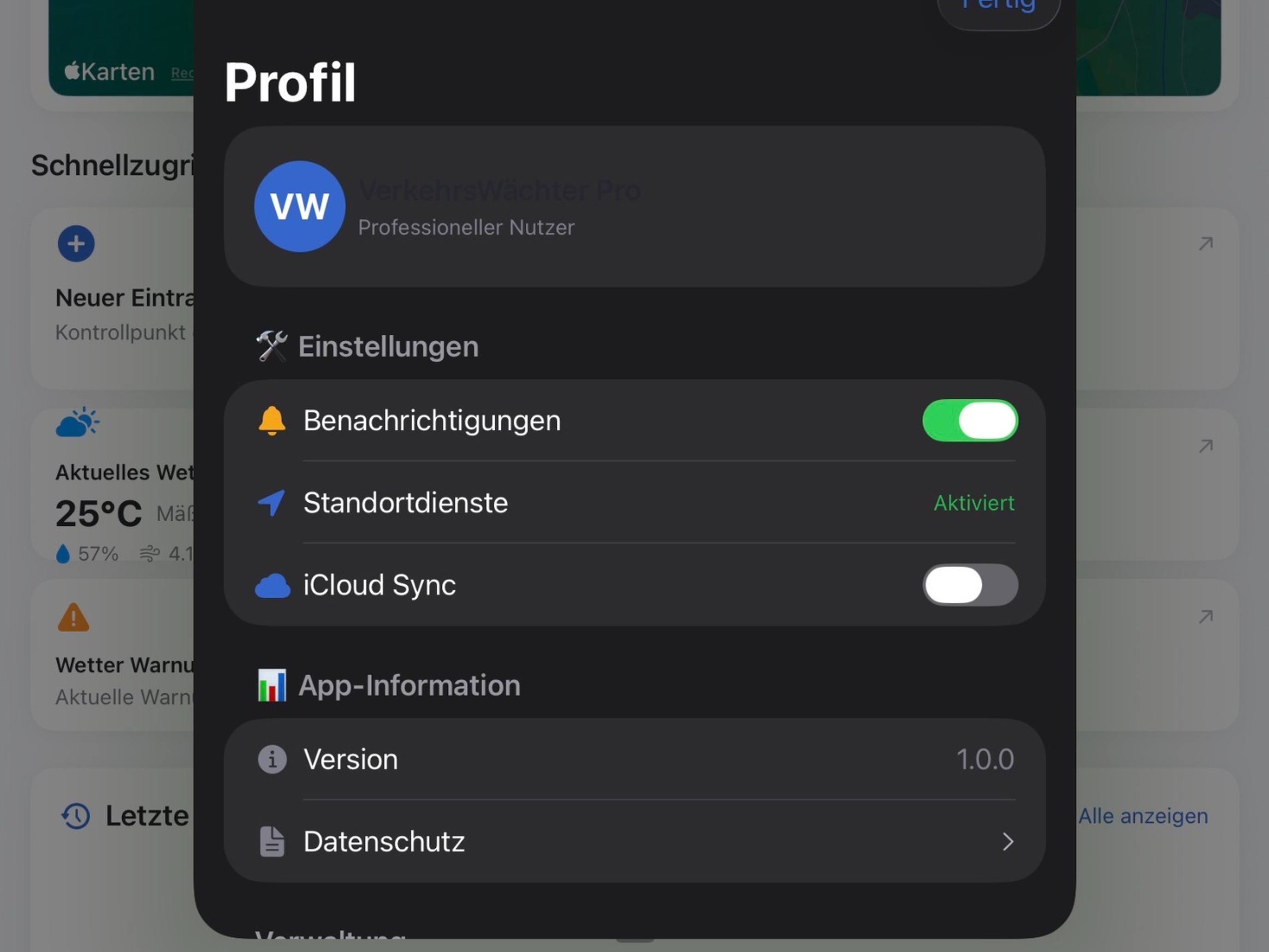 VerkehrsWächter Pro iPad Screenshot 3